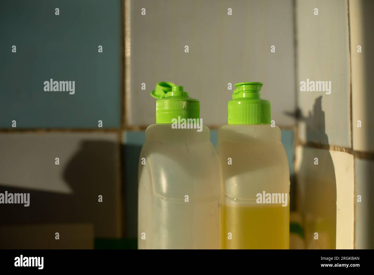 https://c8.alamy.com/comp/2RGKBAN/dishwashing-detergent-soap-in-bottle-green-cover-kitchen-details-2RGKBAN.jpg