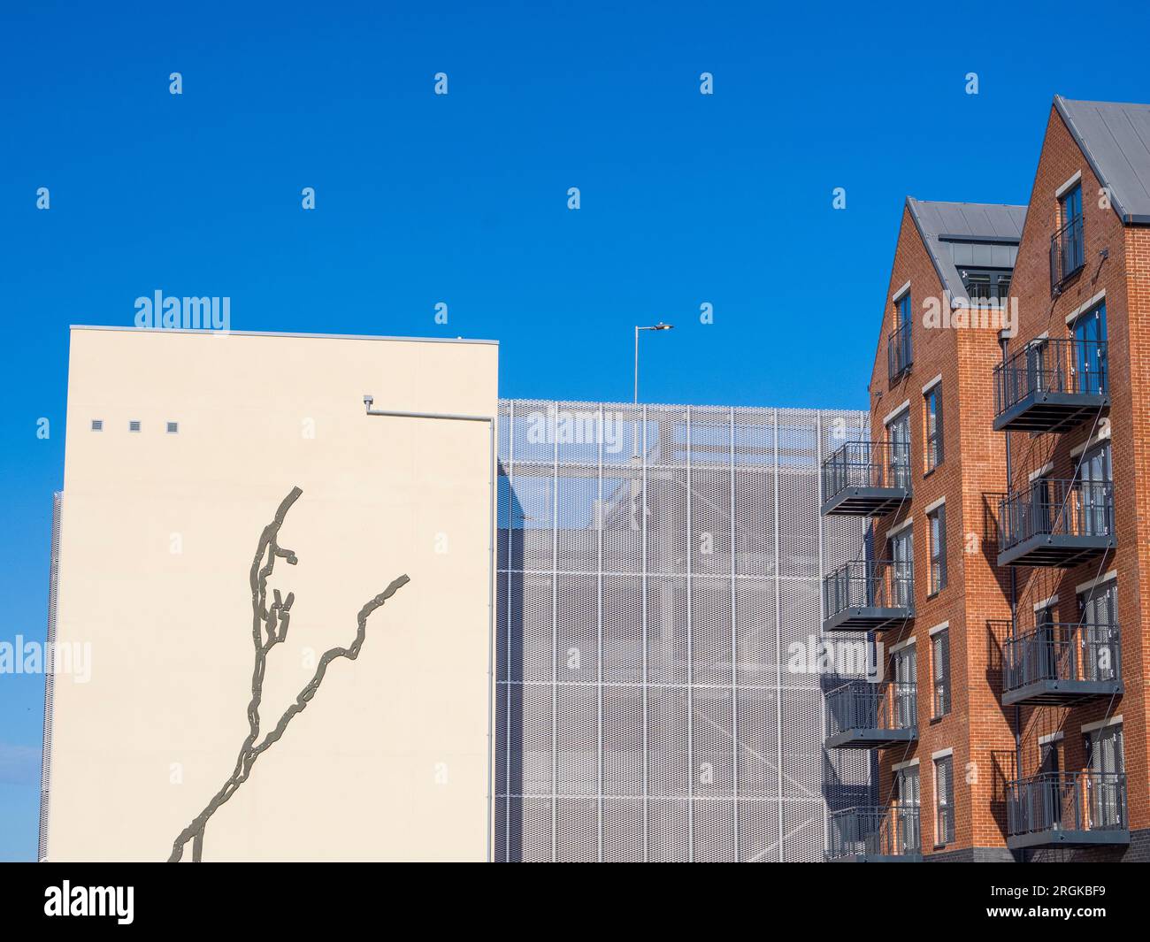Car Parking at New Housing Development, nr, Newbury Railway Station
