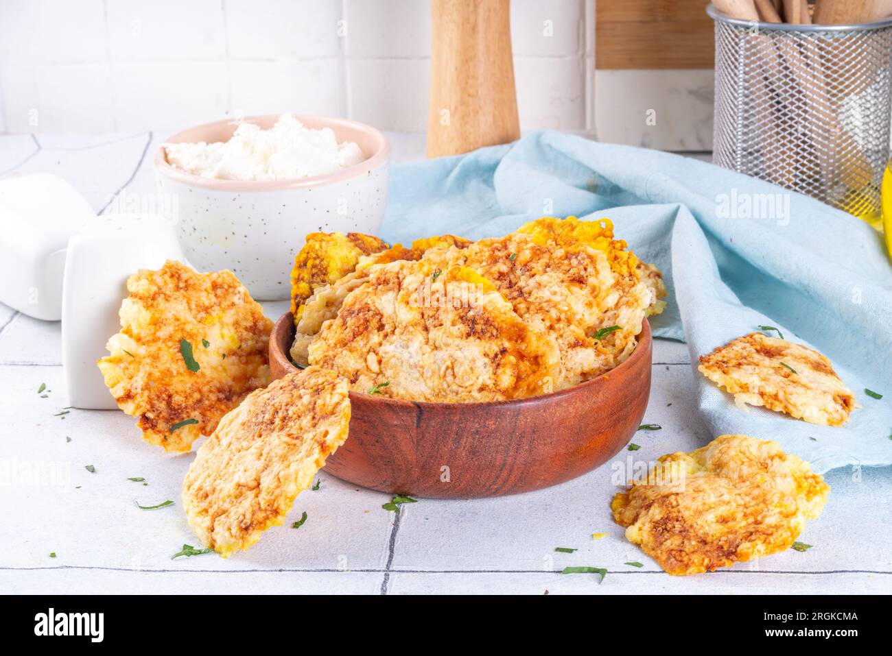 Cottage cheese chips, high protein keto diet healthy alternative snack