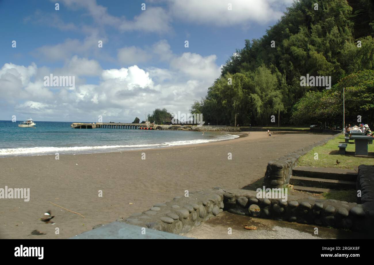 The beach at Hana, Maui, Hawaii Stock Photo - Alamy