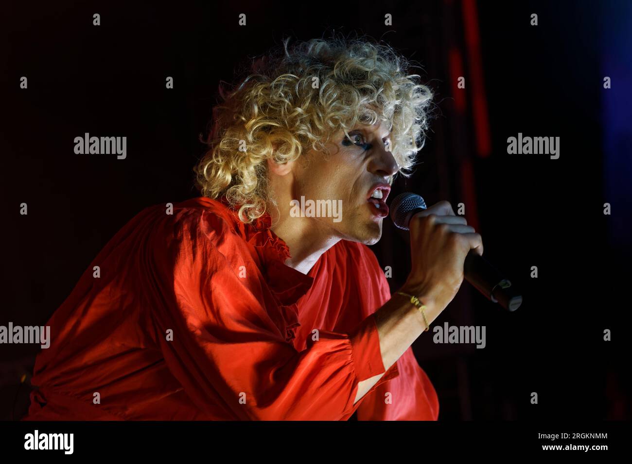 Quebec singer-songwriter Lumiere performs on stage in Montreal, Quebec, Canada Stock Photo