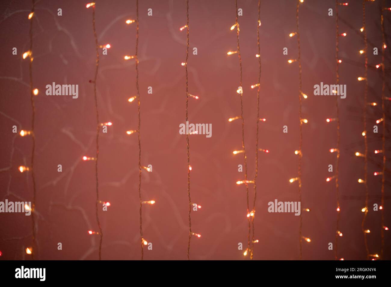 Row glowing string lights hi-res stock photography and images - Alamy