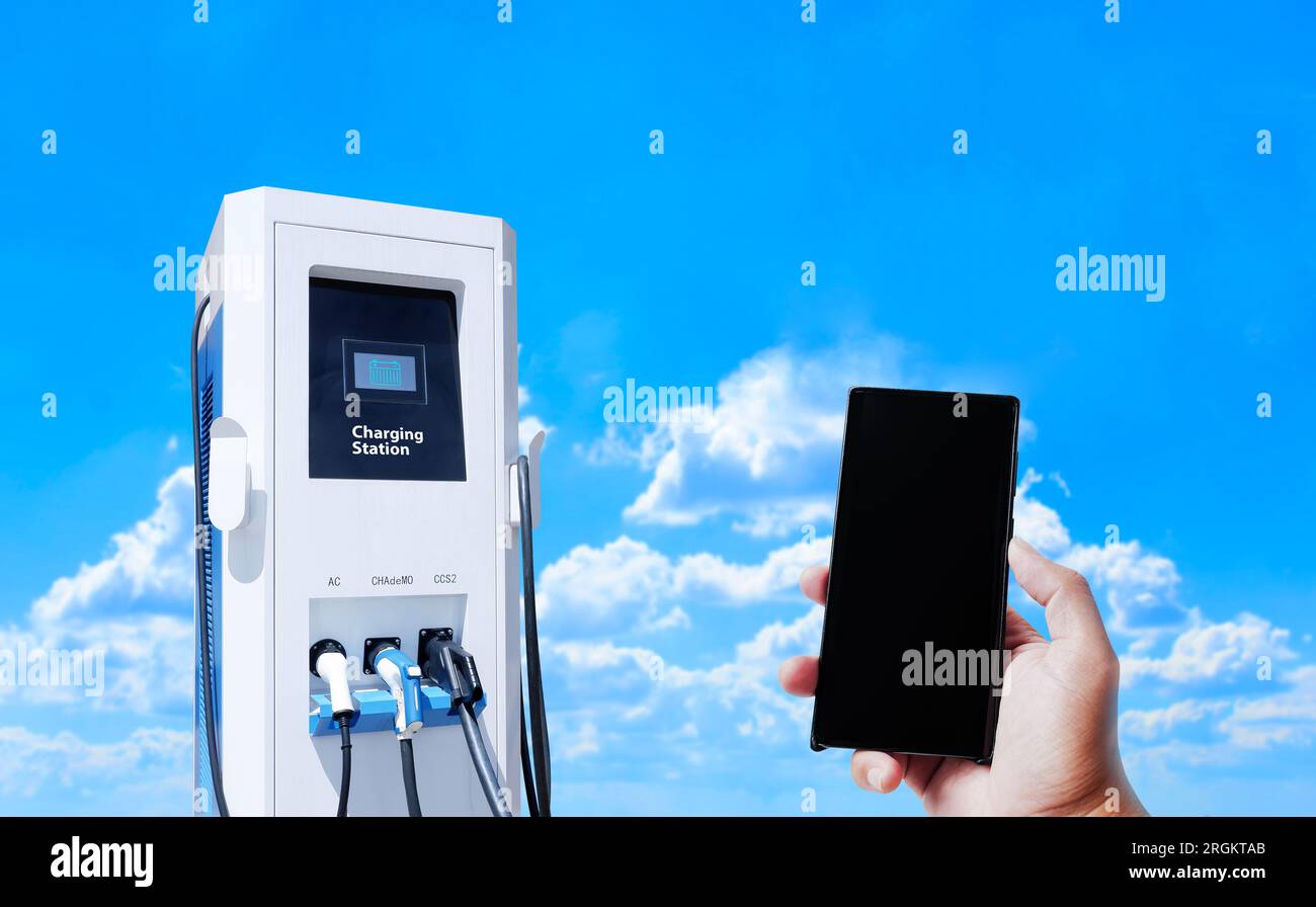 Control EV electric vehicle charging station with mobile application