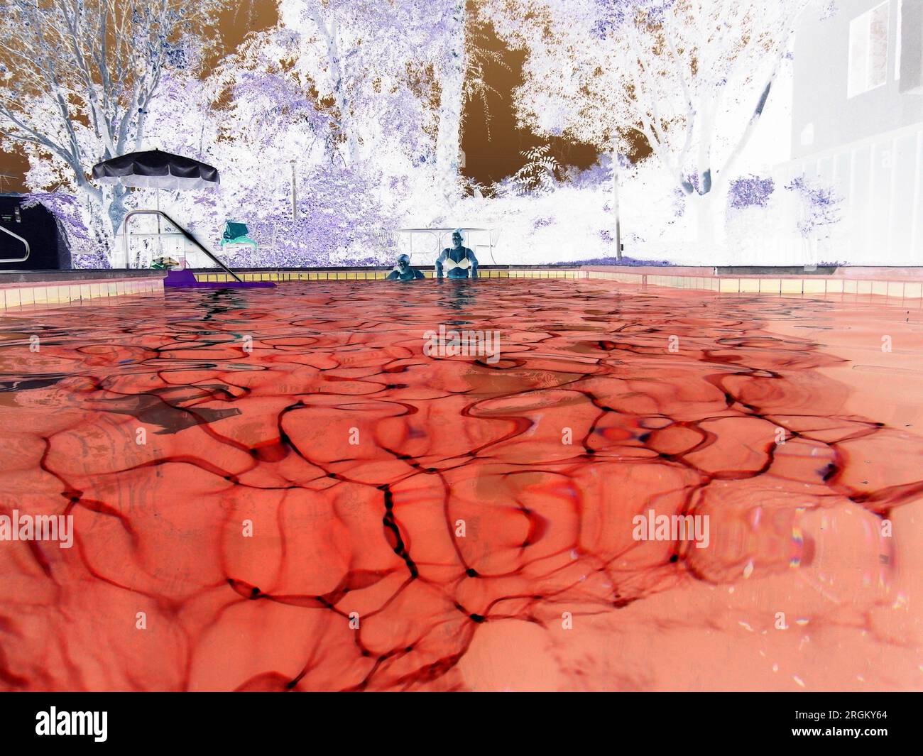 Global boiling global warming climate change abstract photo hot water ...
