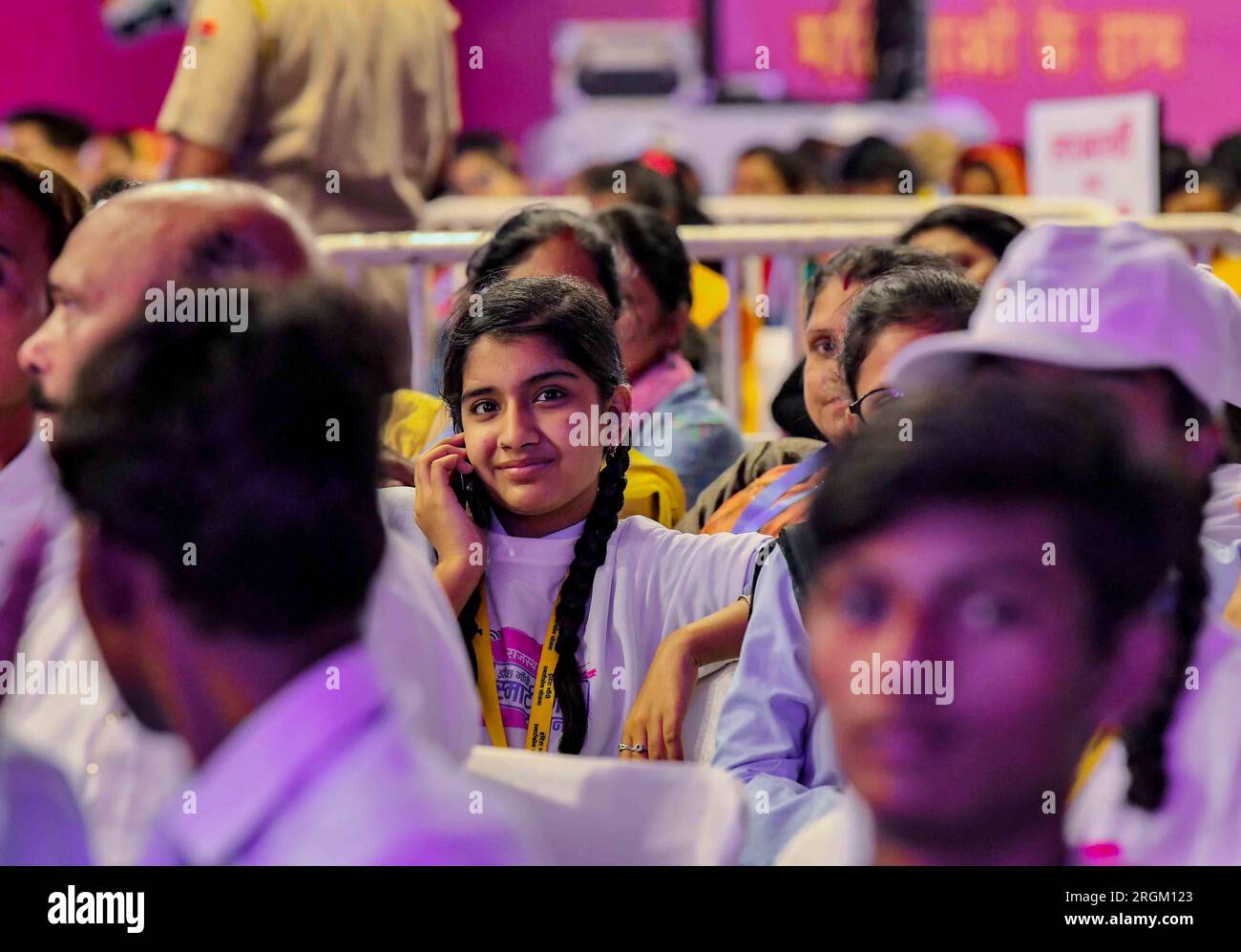 Jaipur, India, August 10, 2023 Beneficiaries during the launch of