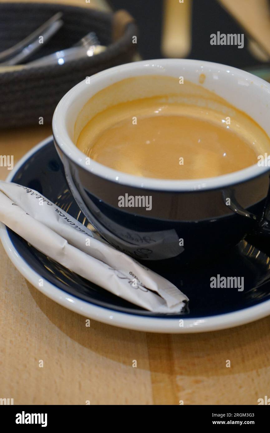 coffee in an restaurant Stock Photo