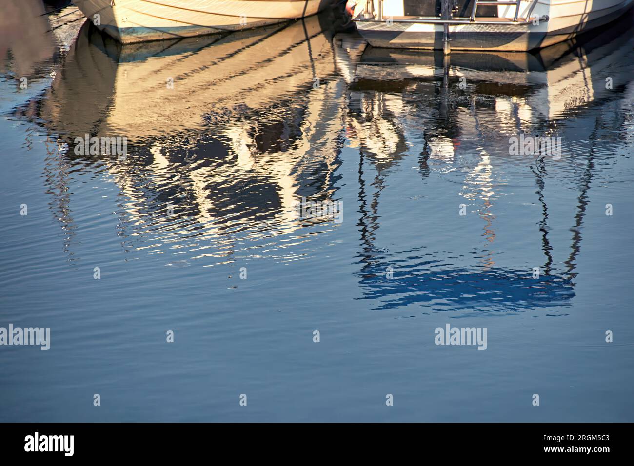 Reflections in the lake Ada Stock Photo