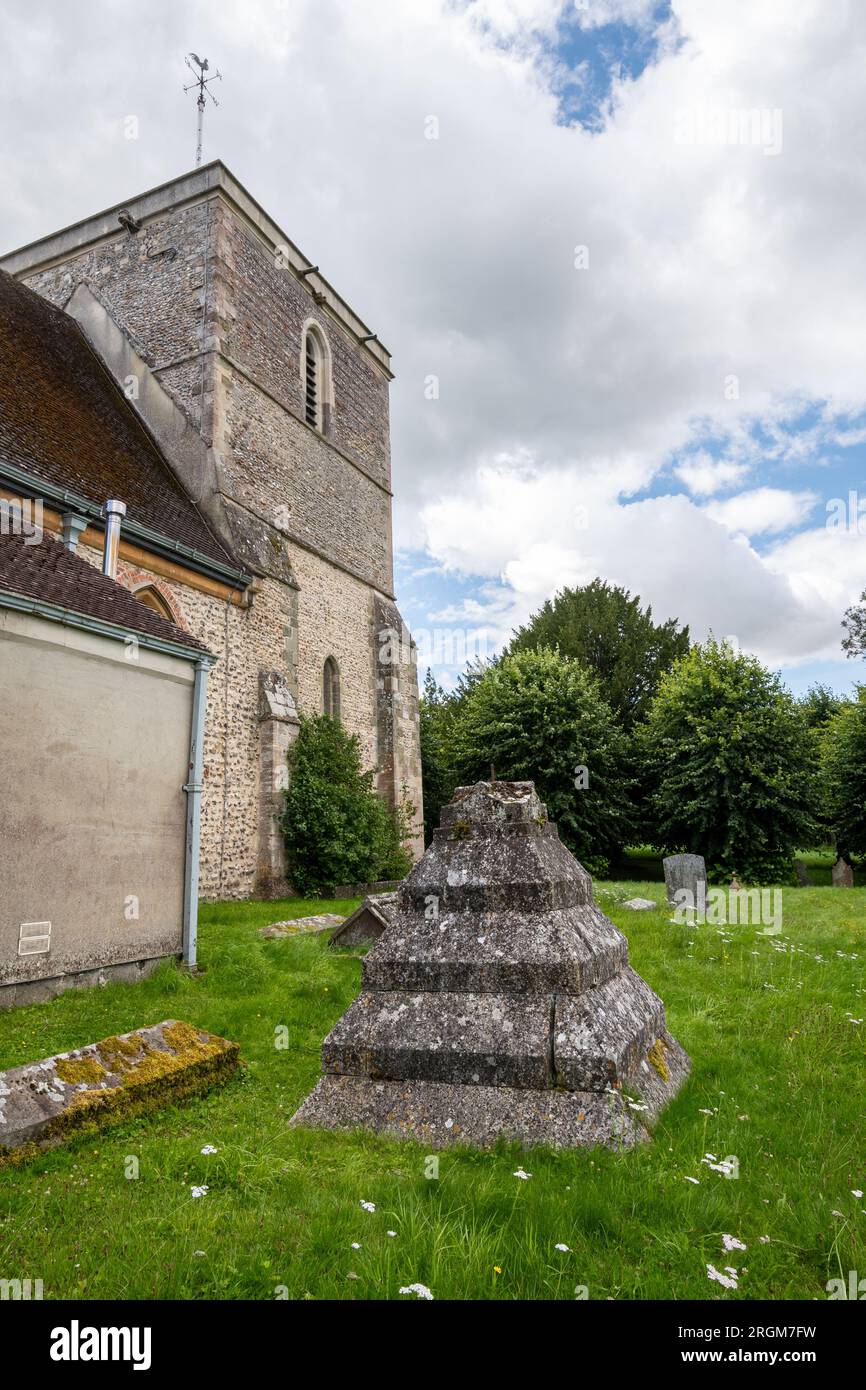 St. Mary's Church in Kintbury village, Berkshire, England, UK, during