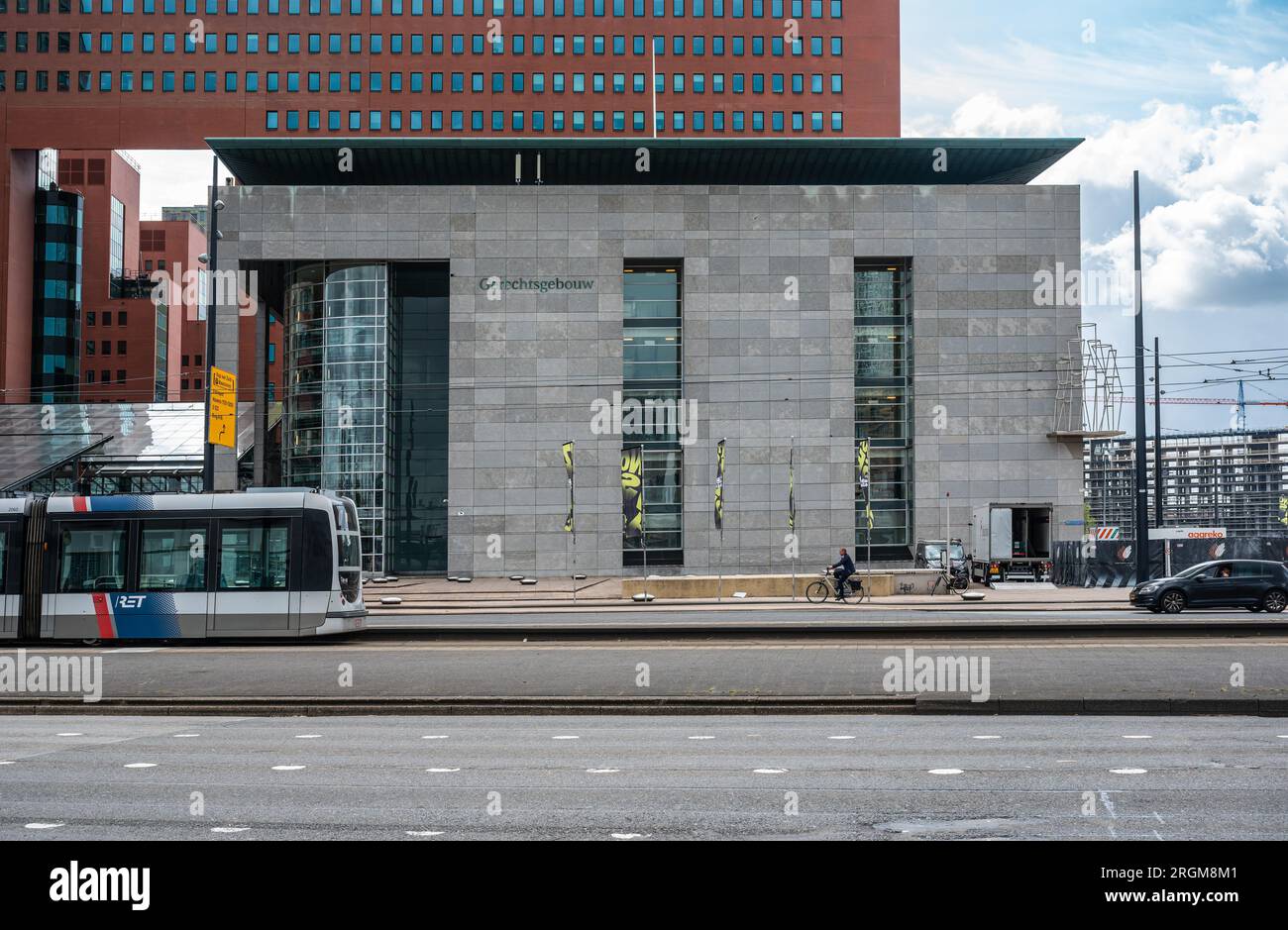 Rotterdam, South Holland, The Netherlands, July 3, 2023 Facade of the