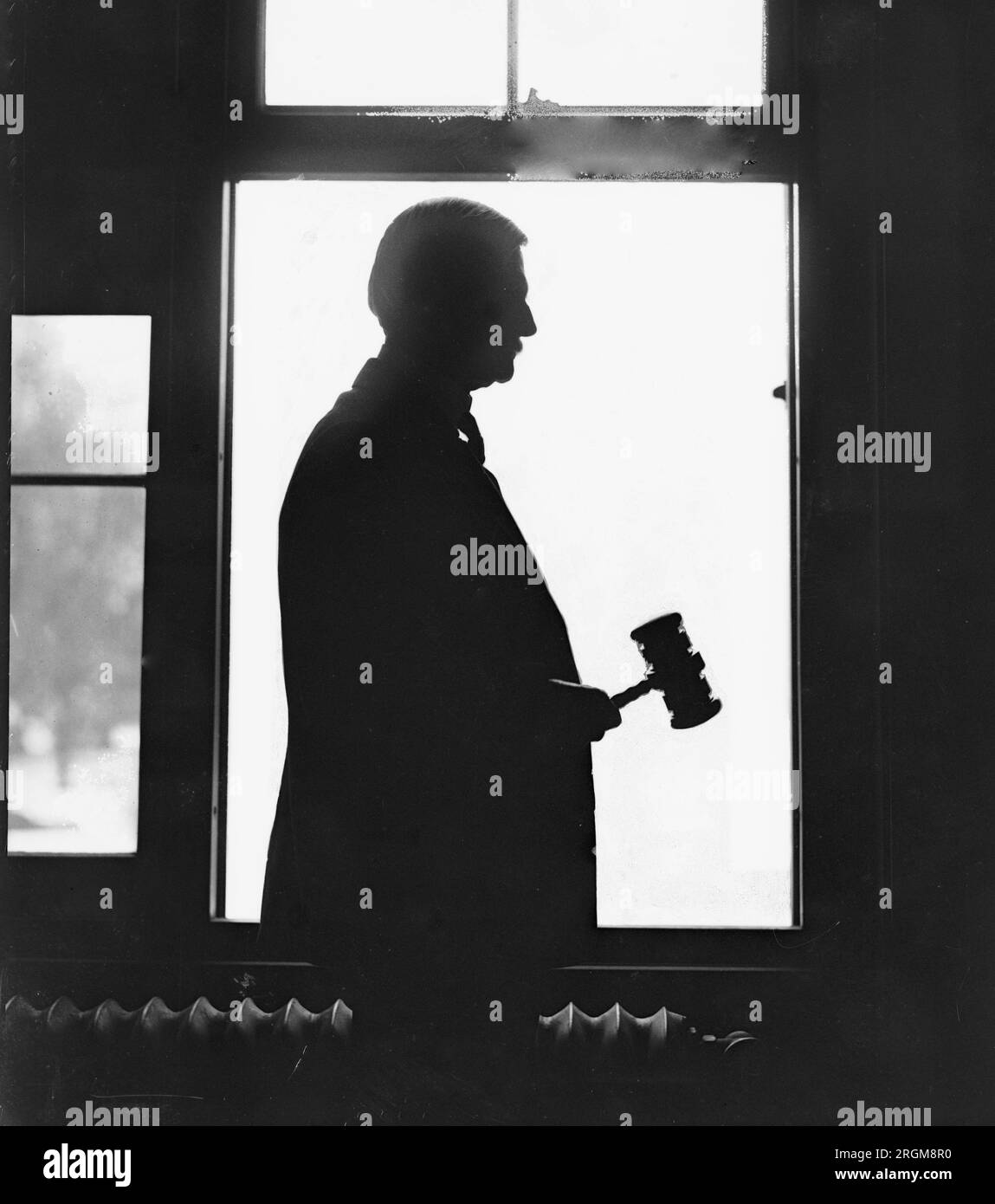 Silhouette of Vice President Thomas Marshall ca. 1920 Stock Photo Alamy