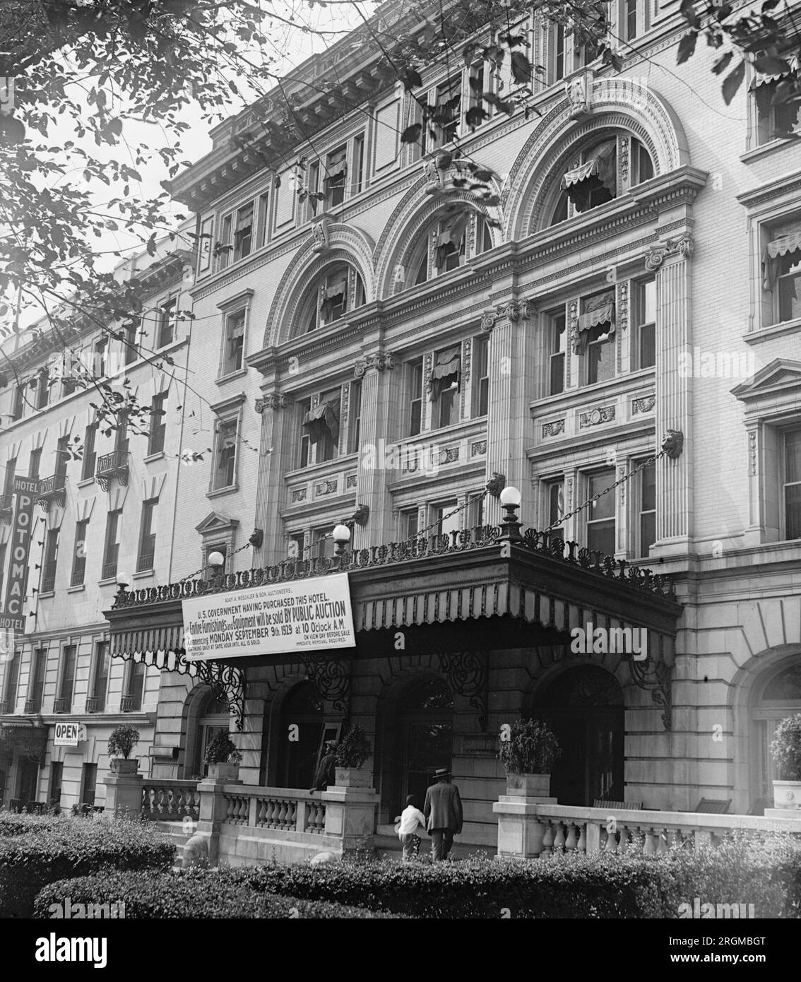 Exterior of the Congress Hall Hotel, Potomoc Hotel in the background ca
