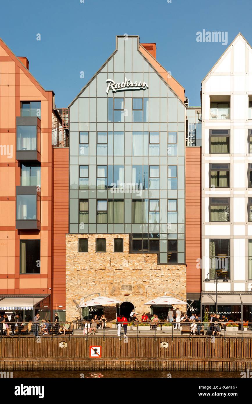 Radisson Hotel & Suites in the Old Town of Gdansk, Poland Stock Photo
