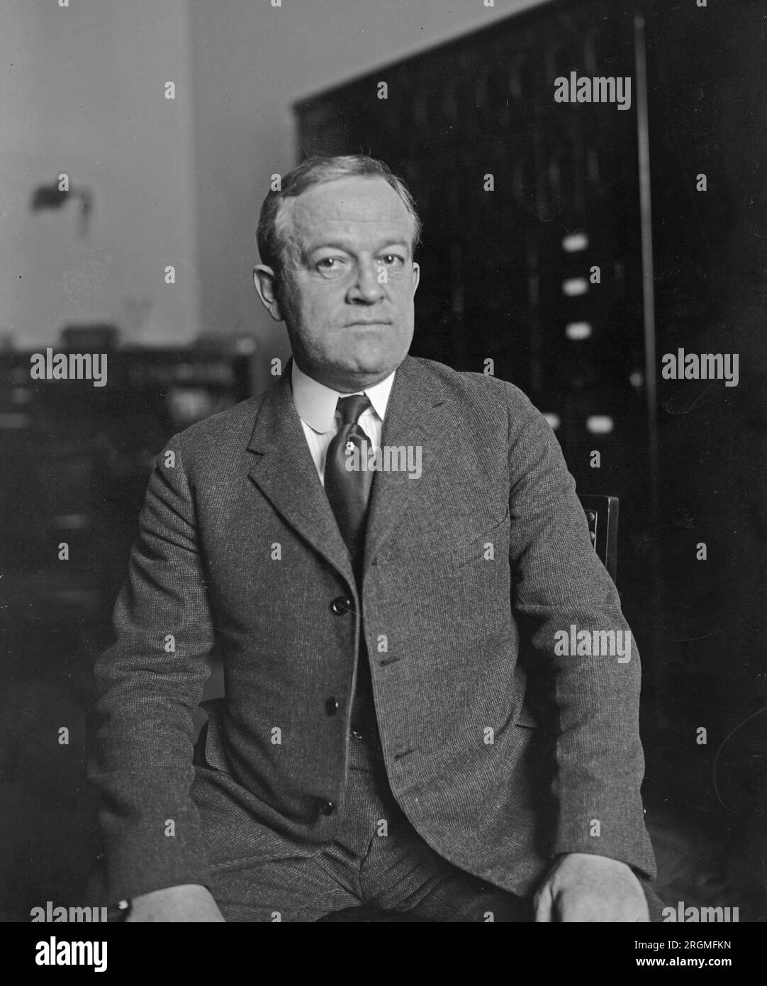 Portrait of Herbert W. Cummings of Pennsylvania ca. 1923 Stock Photo
