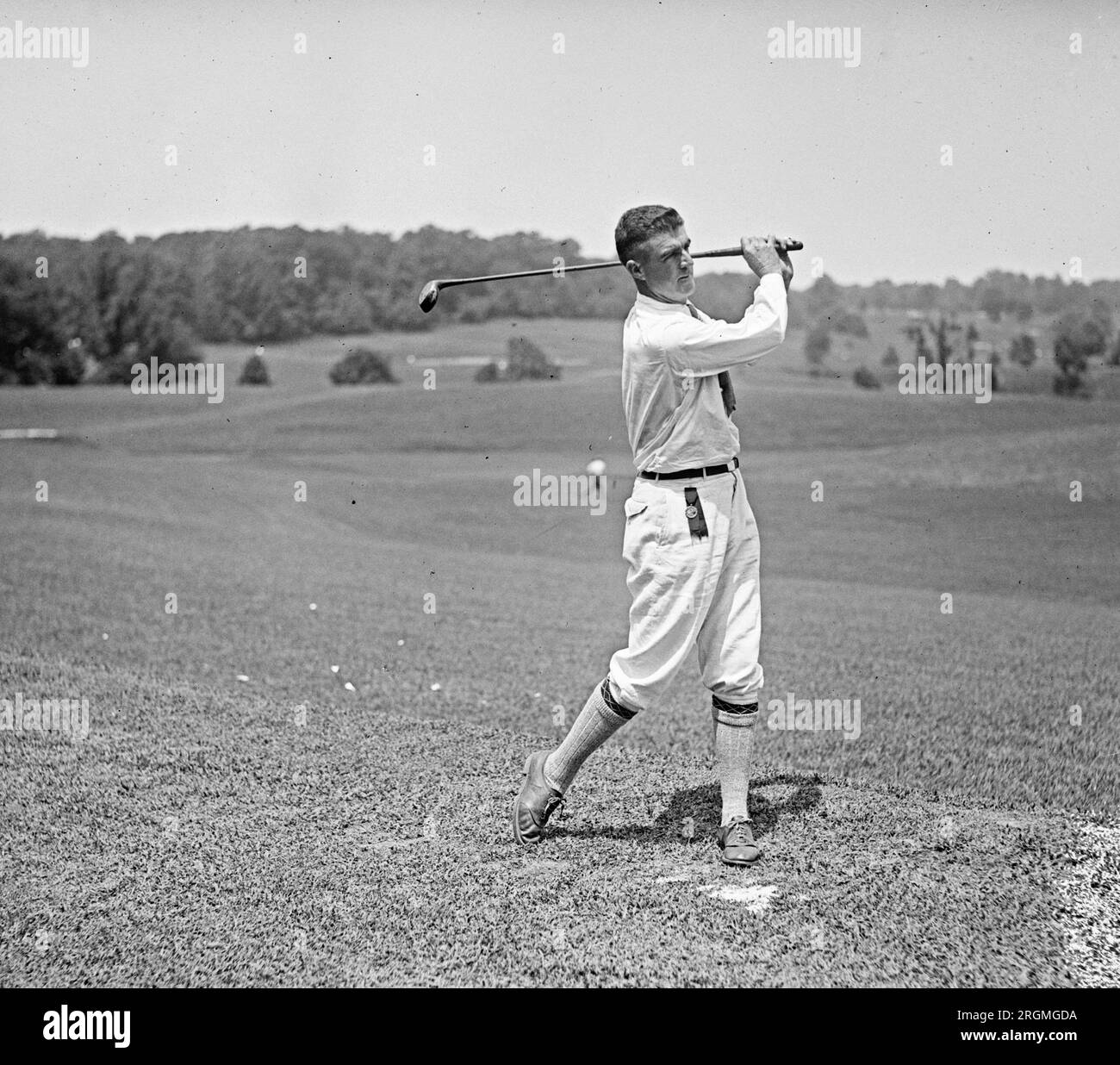 Professional golfer Emmett French ca. 1921 Stock Photo