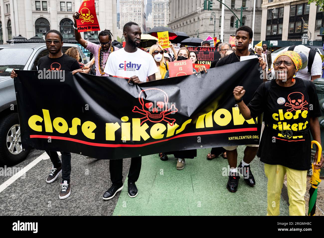 Rikers Inmate Riots Rikers island prison protest hi-res stock photography and images - Alamy