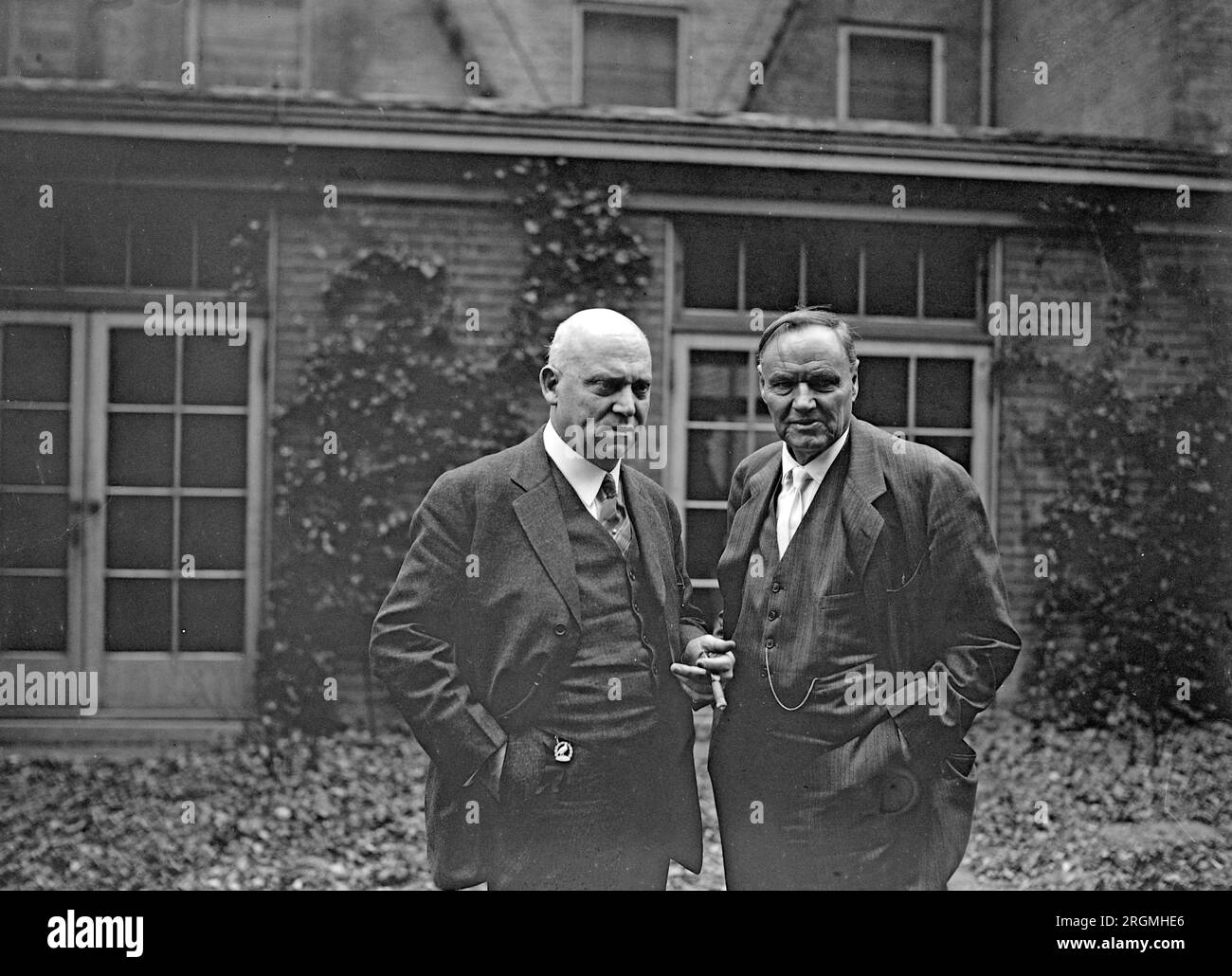 Former Senator Stanley & Clarence Darrow ca. 1925 Stock Photo