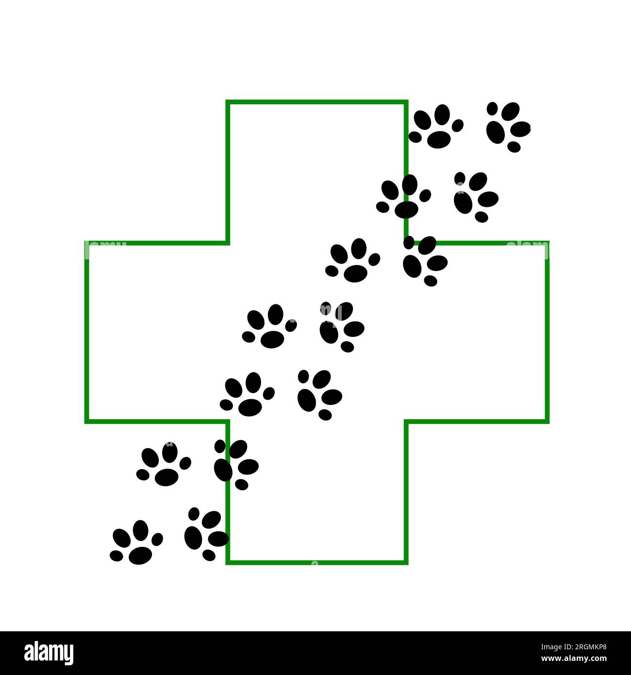 Dog Paw Icon Logo Stock Illustration - Download Image Now - Dog