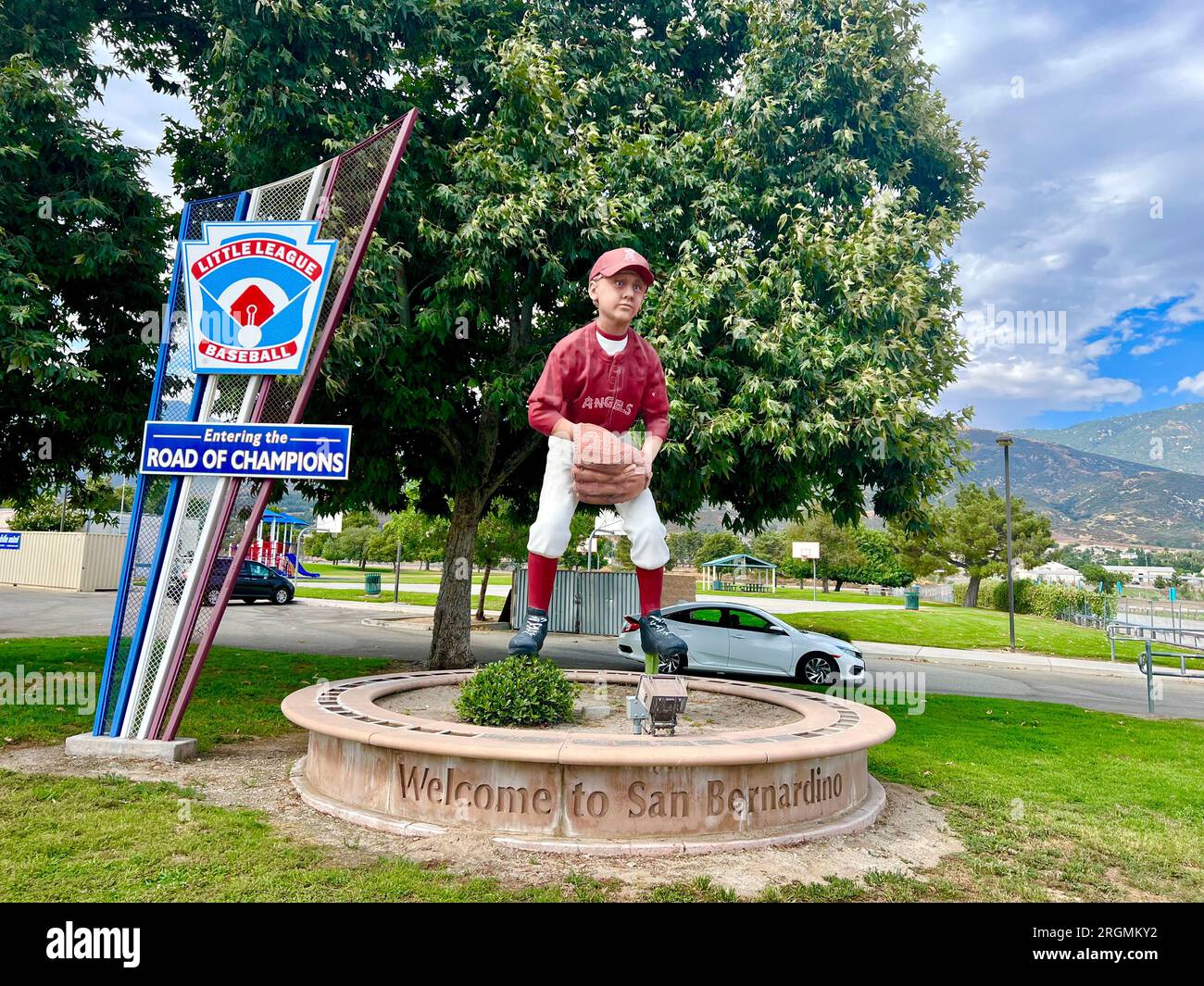 Western Regional Little League park sign Stock Photo Alamy