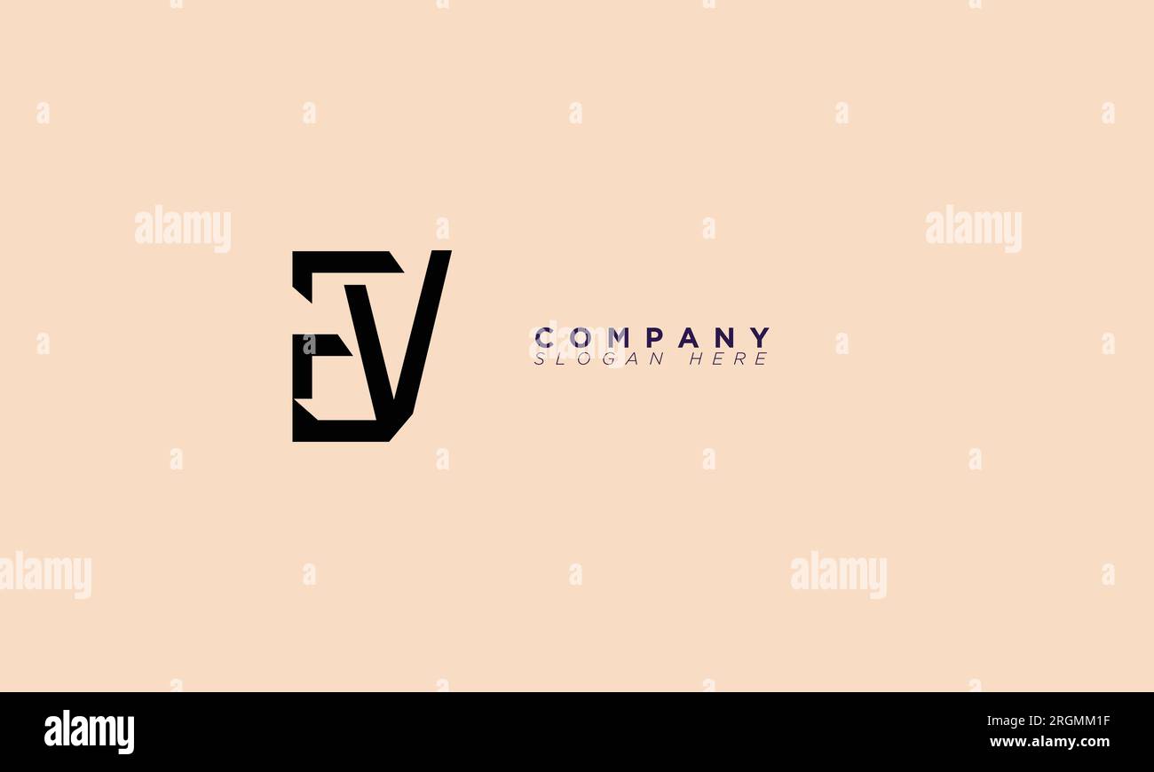 EV Alphabet letters Initials Monogram logo Stock Vector Image & Art - Alamy