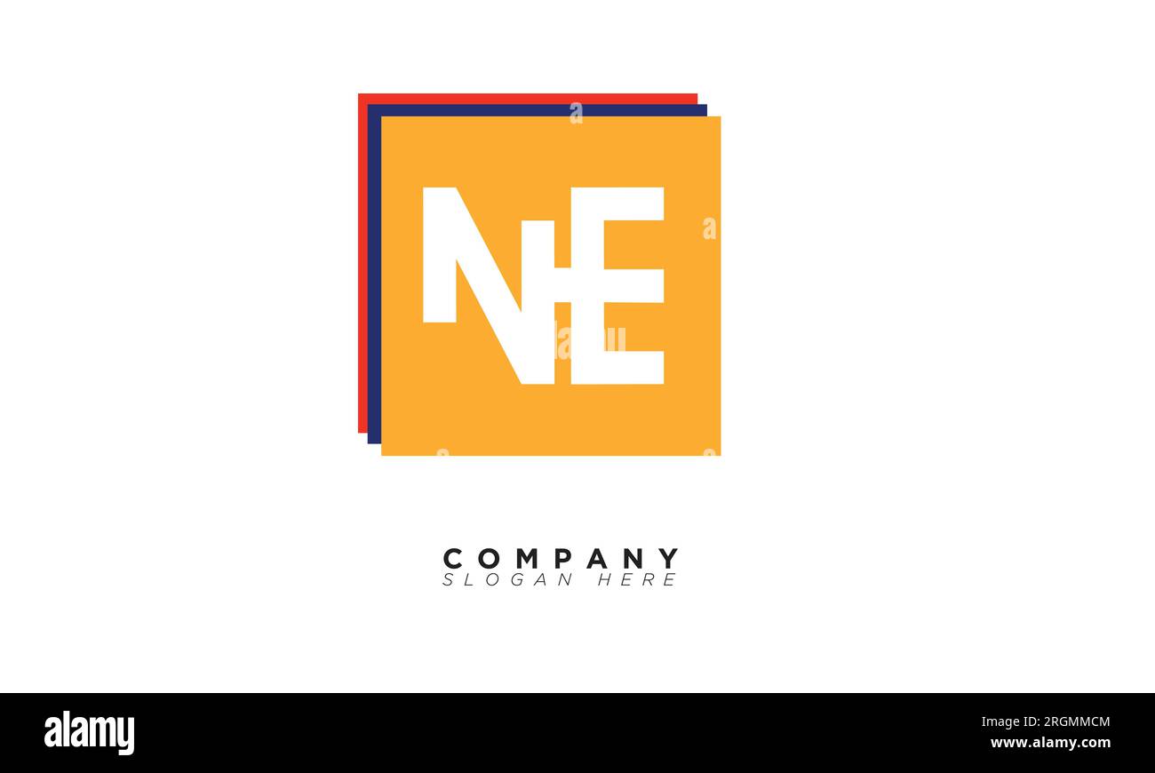 Ne alphabet letters initials monogram logo stock vector image art alamy