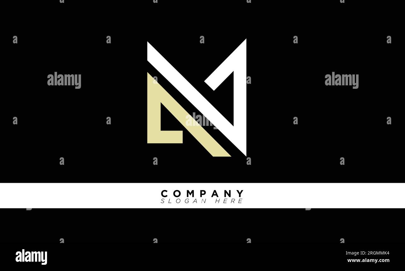 AV Alphabet letters Initials Monogram logo Stock Vector