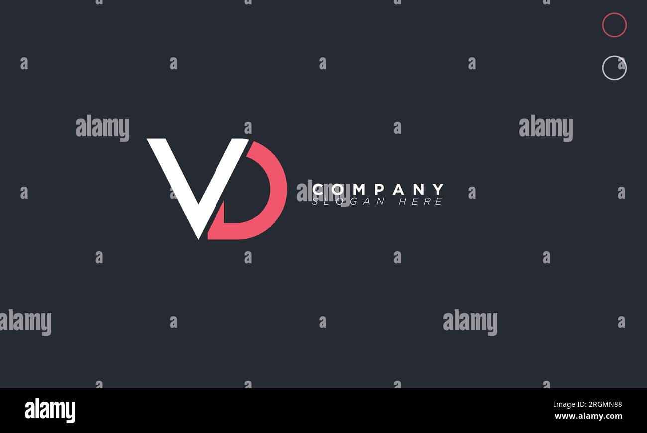 VD Alphabet letters Initials Monogram logo Stock Vector Image & Art - Alamy
