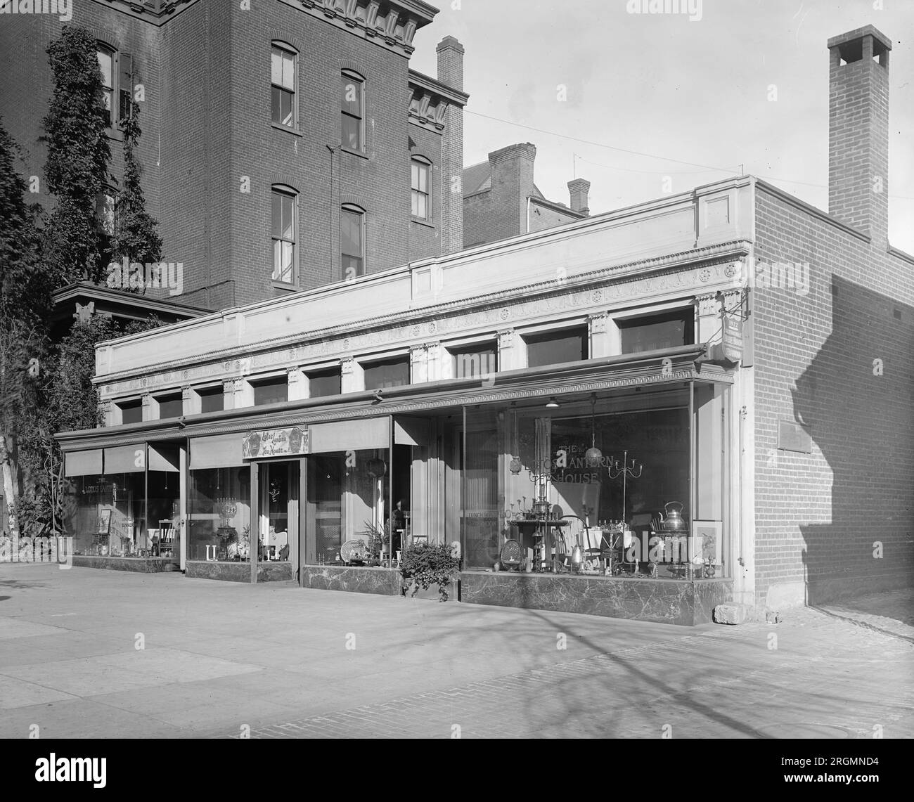 Lotus Lantern Tea House ca. 19101935 Stock Photo Alamy