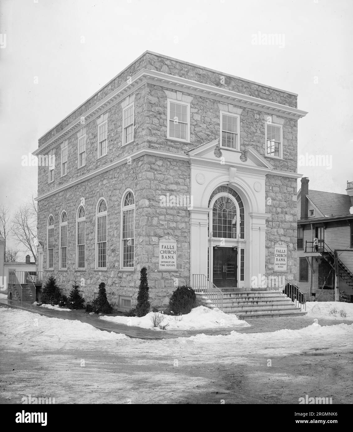 Falls Church Bank ca. 19101925 Stock Photo Alamy