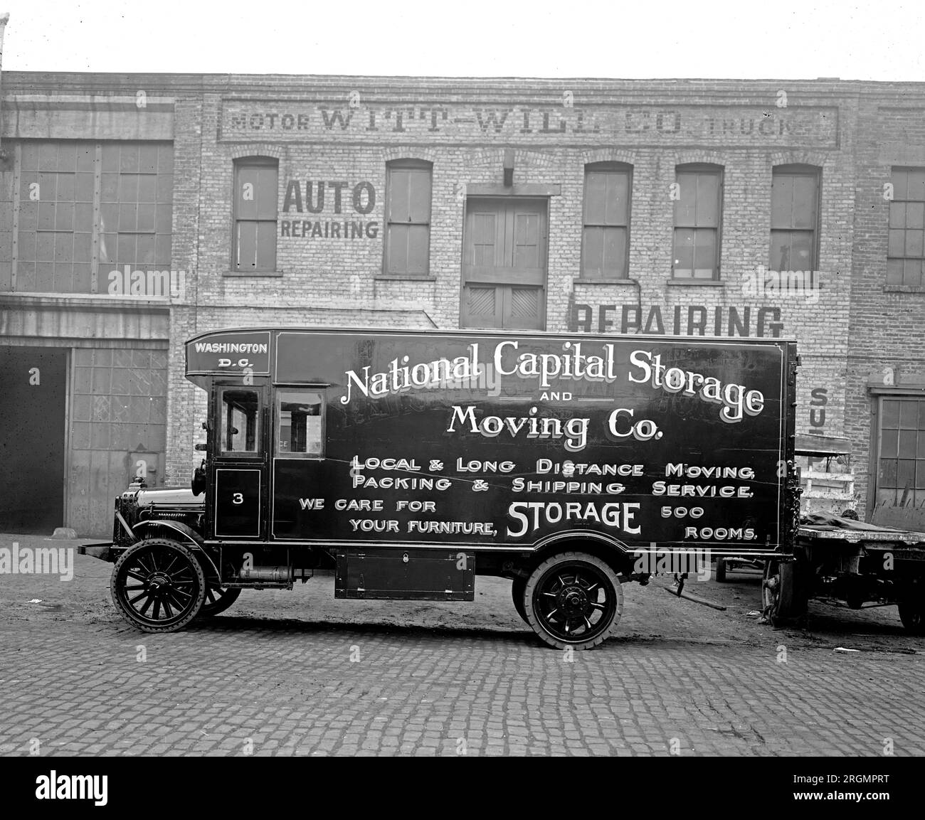 National Capitol Storage & Moving Company truck ca. 1910-1926 Stock