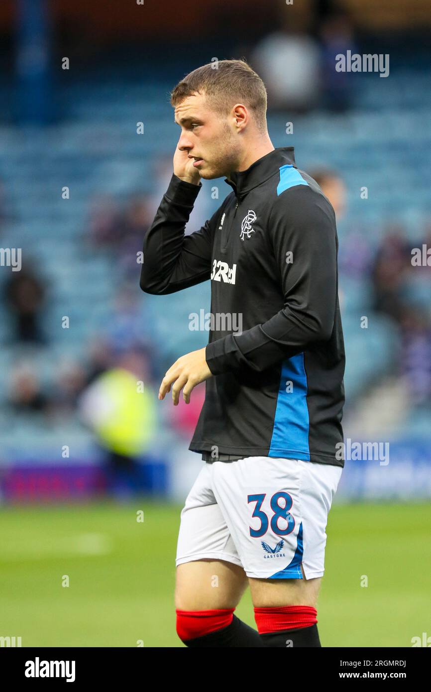Leon King, Scottish football player, playing as defender for Rangers FC, a Scottish Premier Division team, based in Glasgow. Stock Photo