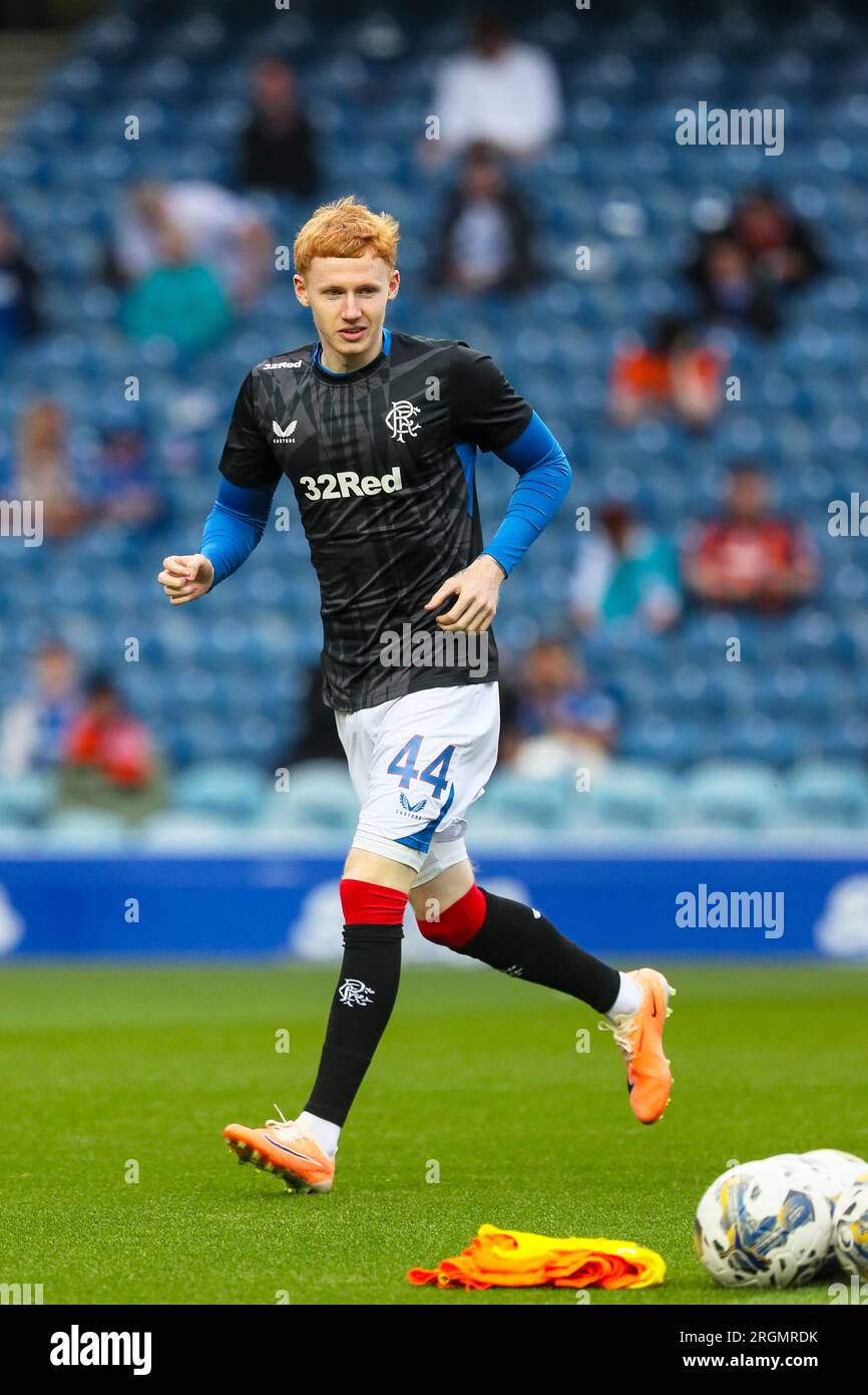 Adam Devine, scottish football player, playing as defender for Rangers FC, a Scottish Premier Division team, based in Glasgow. Stock Photo