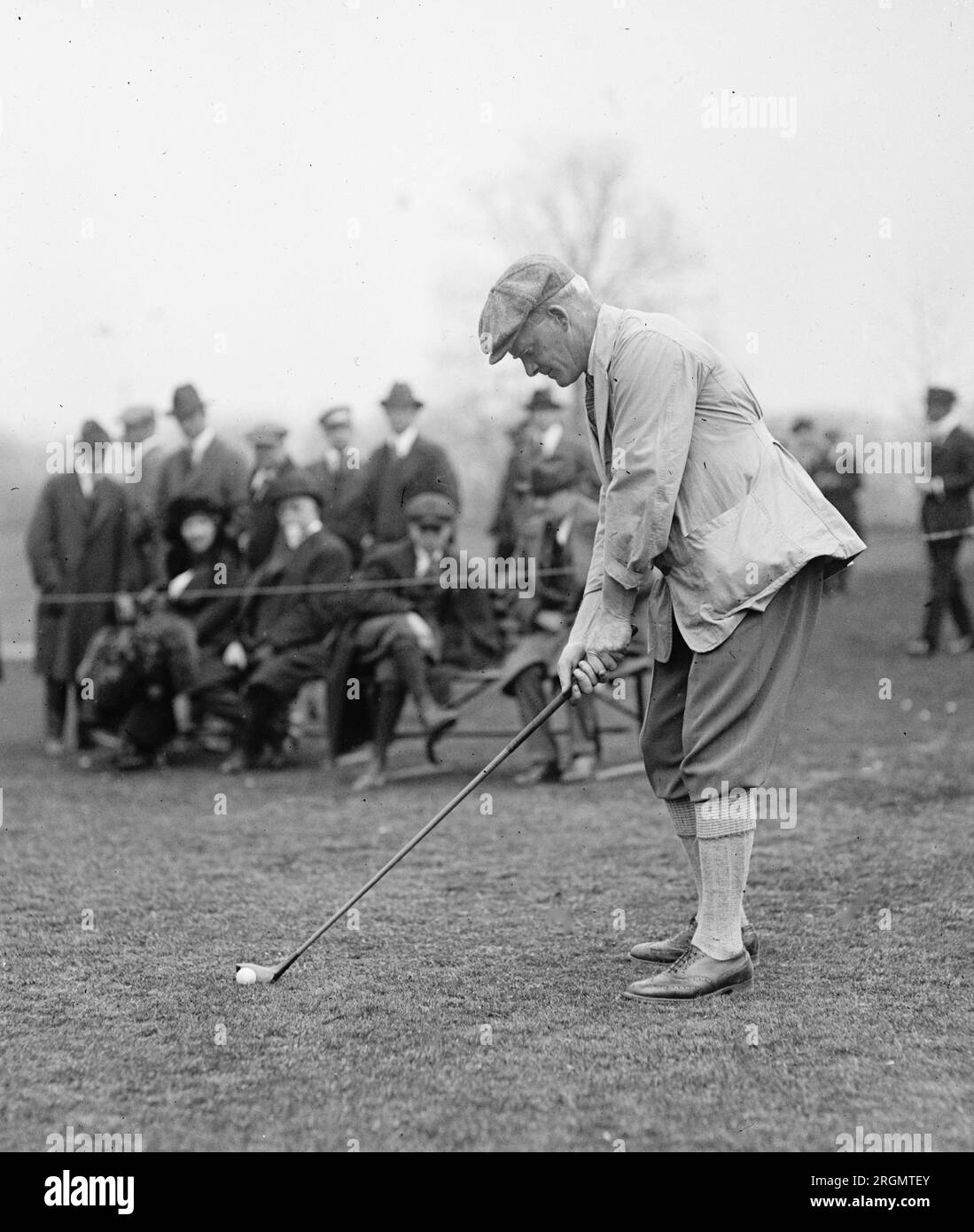 Professional golfer Wilfred Thompson ca. 1922 Stock Photo