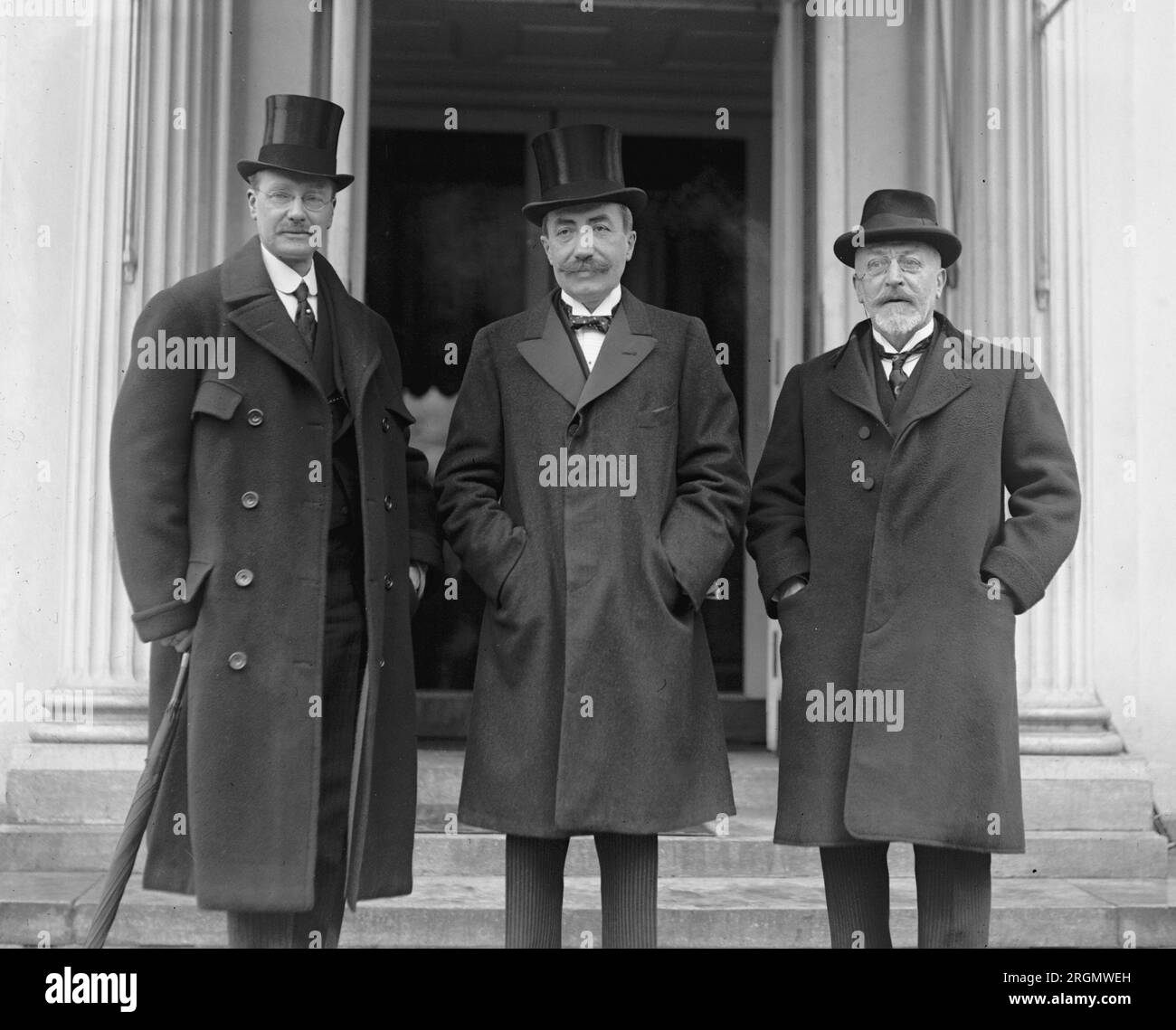 Baron De Cartier de Marchienne, Albert Le Jeune, Henri Peremie ca. 1922 ...