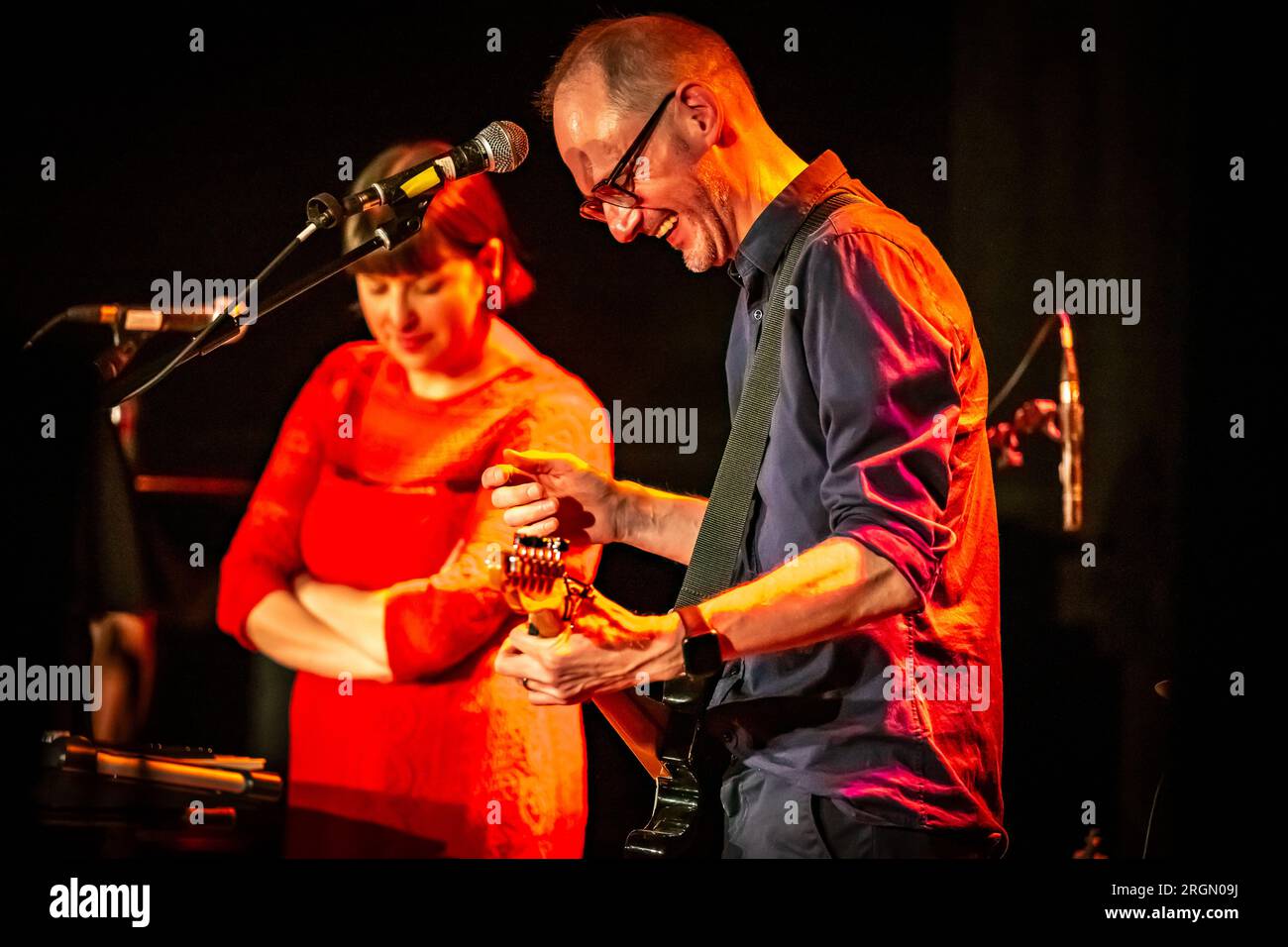 Edinburgh, Scotland. Thu 10 August 2023. Scottish indie band Ballboy onstage at the Rose Theatre