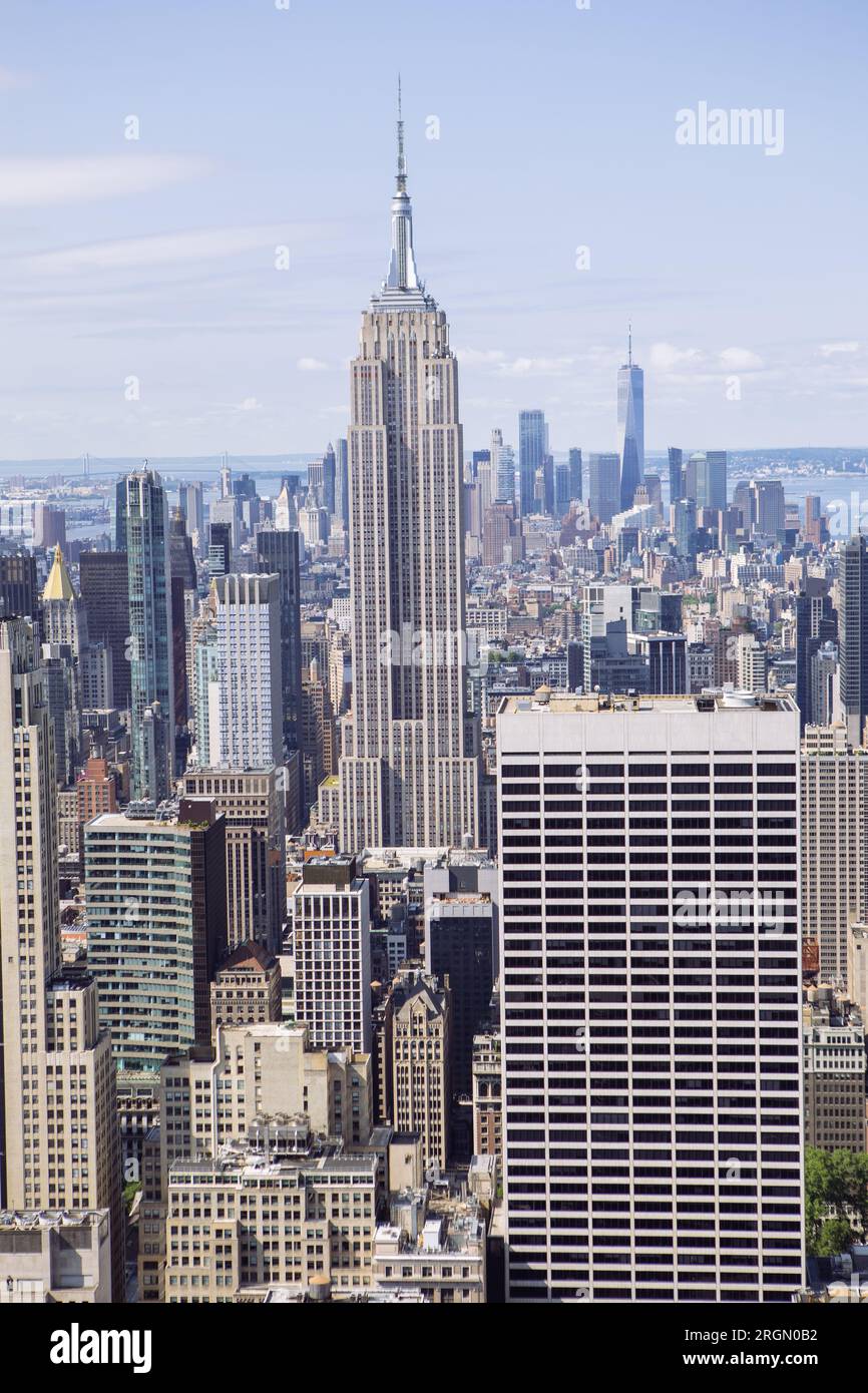 Rockefeller center aerial hi-res stock photography and images - Alamy