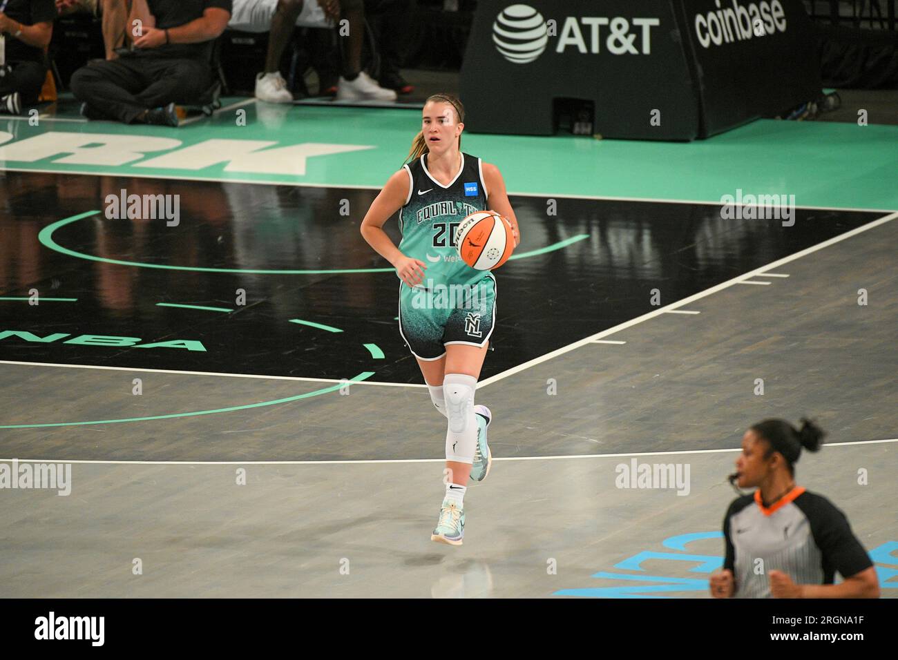 BROOKLYN NY AUGUST 06 New York Liberty Guard Sabrina Ionescu 20 