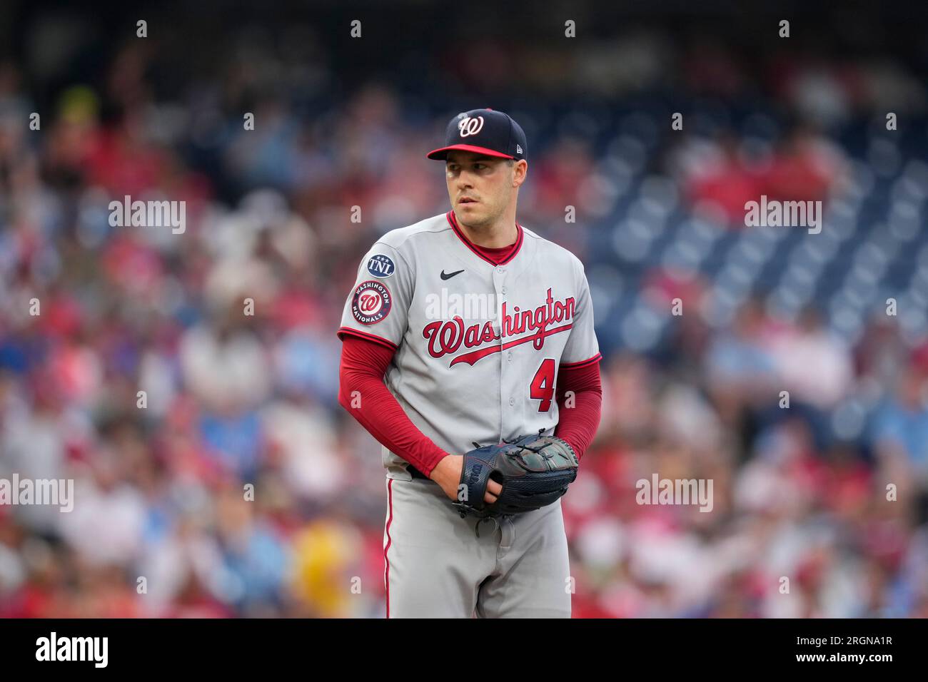 Washington Nationals' Patrick Corbin plays during a baseball game,  Thursday, Aug. 10, 2023, in Philadelphia. (AP Photo/Matt Slocum Stock Photo  - Alamy