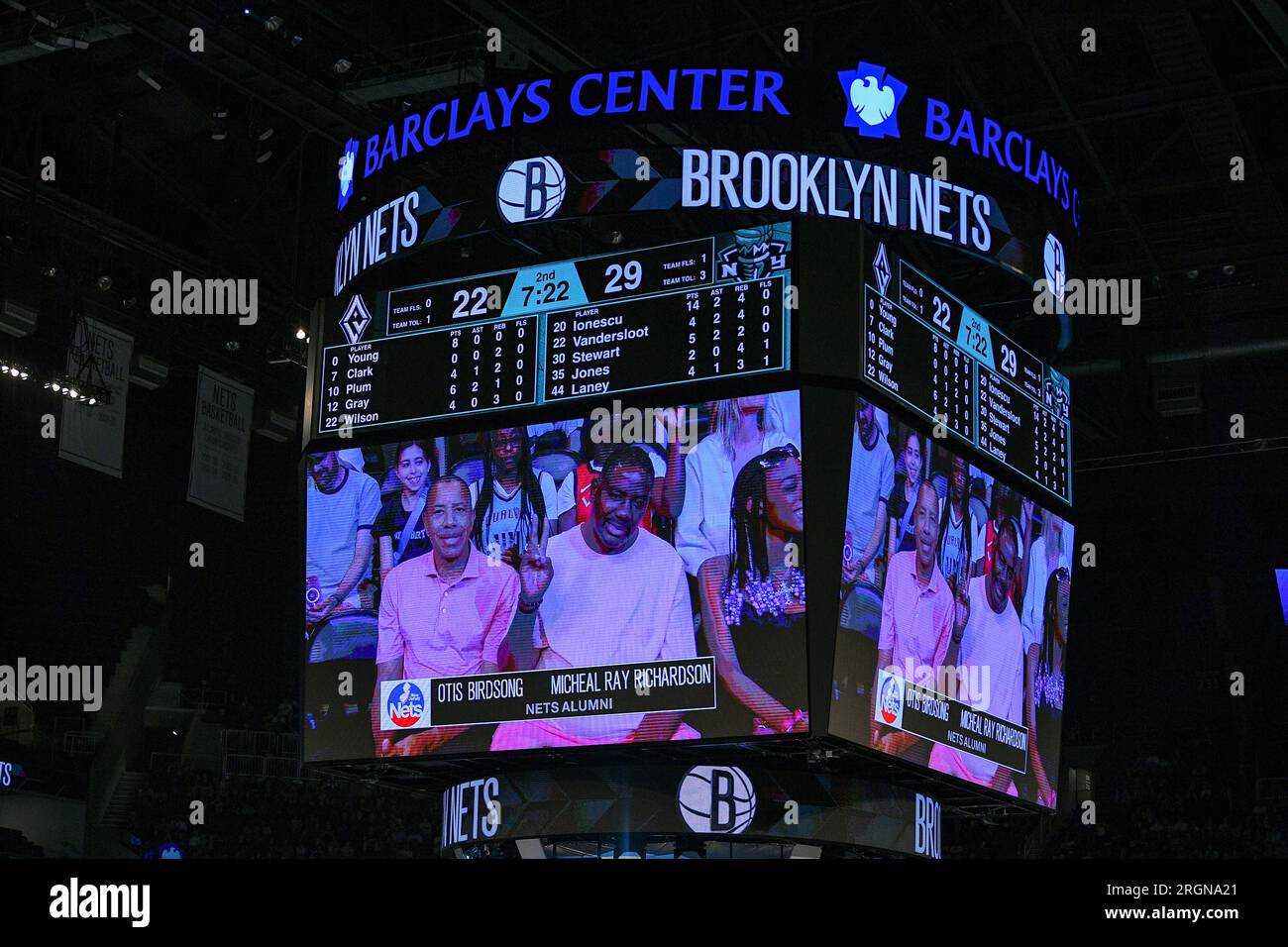 BROOKLYN, NY AUGUST 06 Former NBA New Jersey Nets players Otis