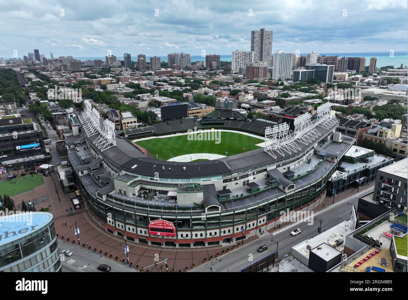 View: Aerial Shot Of Wrigley Field, 2 Months Before Cubs' Home Opener - CBS  Chicago