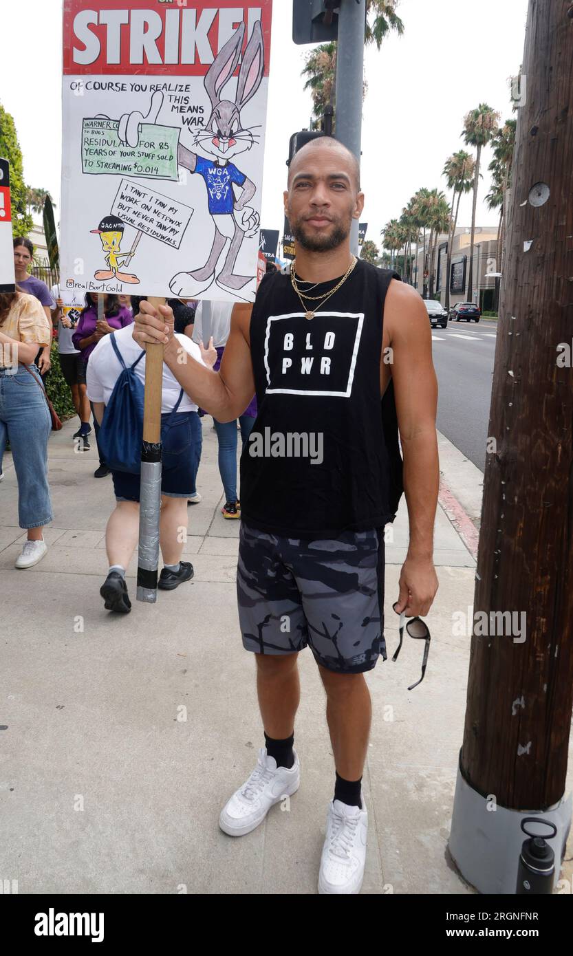 Hollywood, California, USA. 10th Aug, 2023. Kendrick Sampson. SAG AFTRA