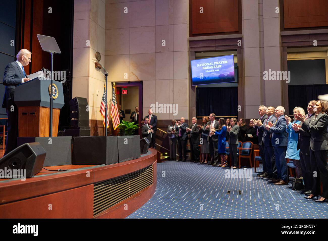 Reportage: President Joe Biden attends the National Prayer Breakfast ...