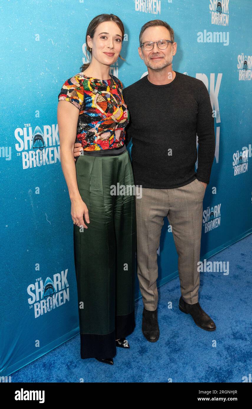 New York, USA. 10th Aug, 2023. Marina Squerciati and Christian Slater