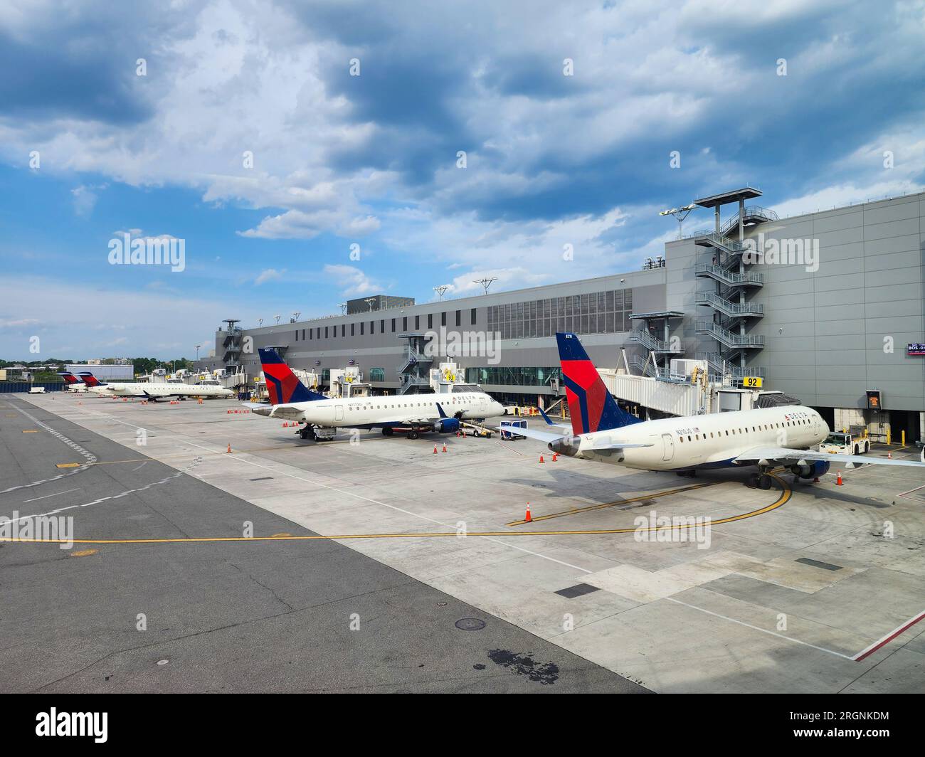 New York City, USA May 12, 2023 delta airlines plane in laguarda