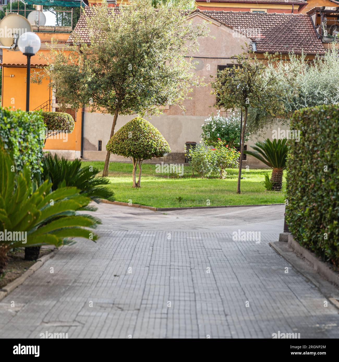 September 15, 2022 in Rome, Italy: Architecture of The Garbatella ...