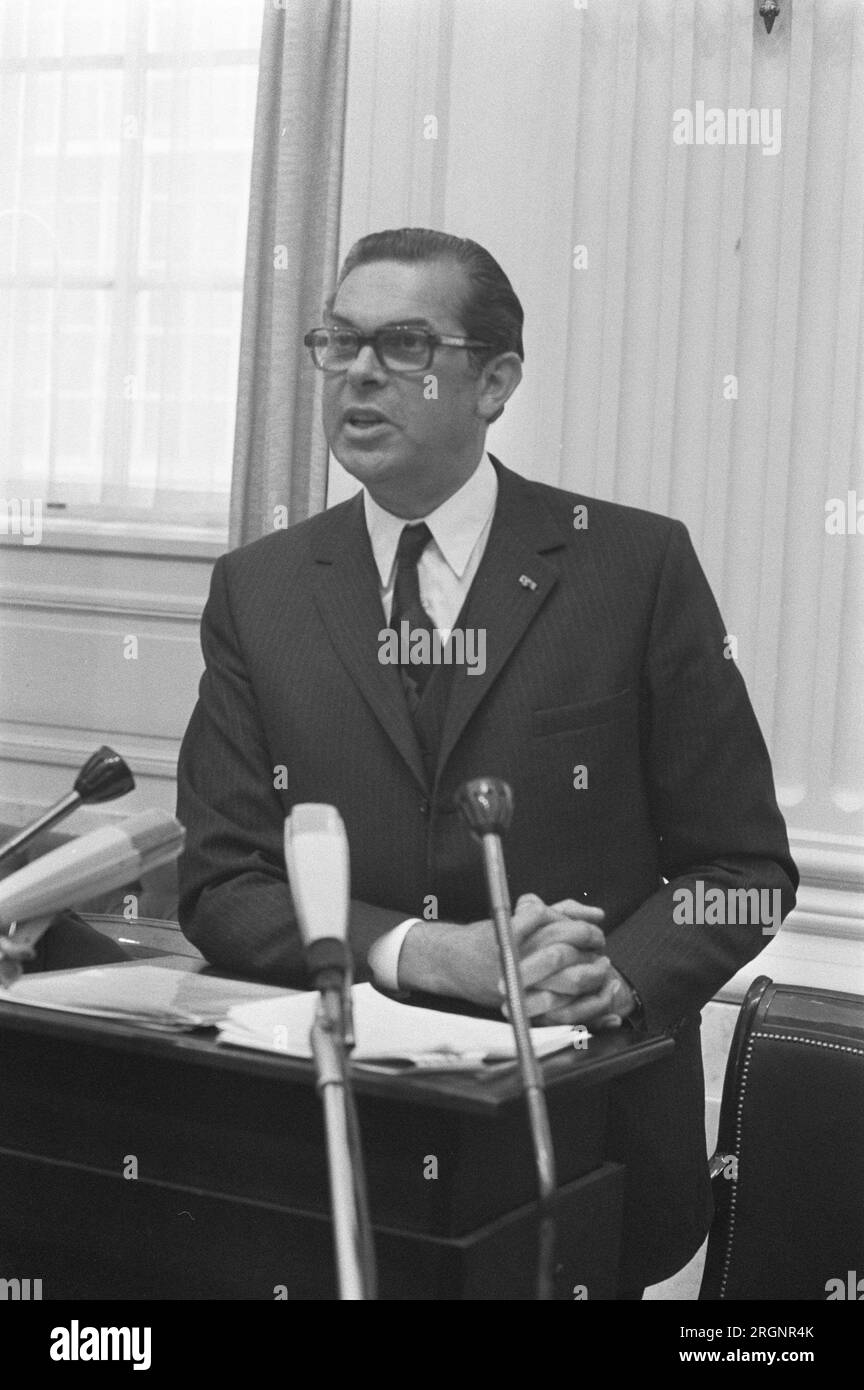 crisis in the House of Representatives, Biesheuvel (speaking