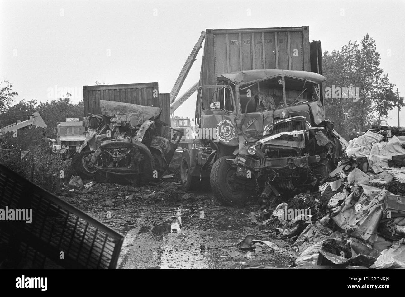 Car accident 1970s Black and White Stock Photos & Images Alamy