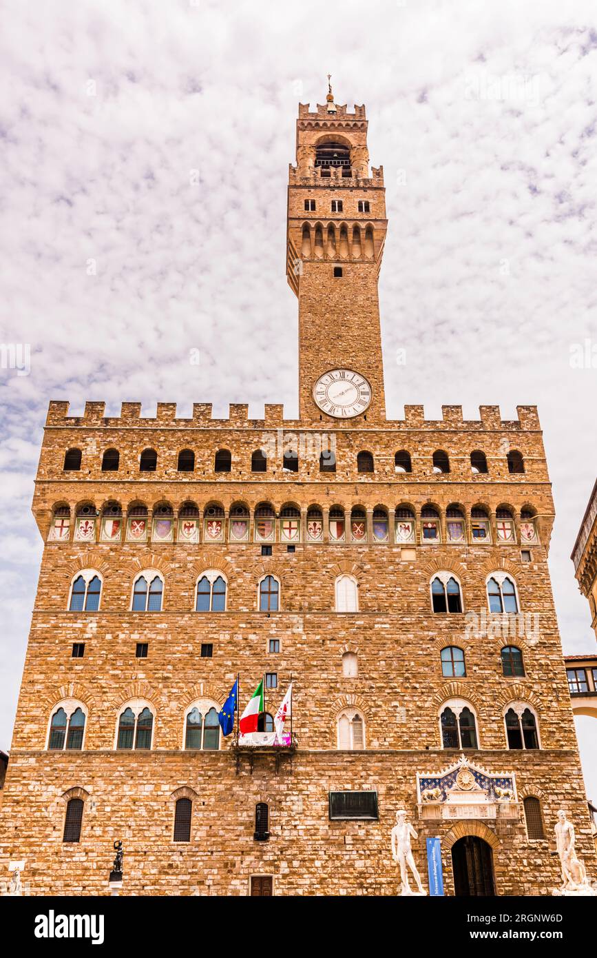 Florence palazzo vecchio main hi-res stock photography and images - Alamy