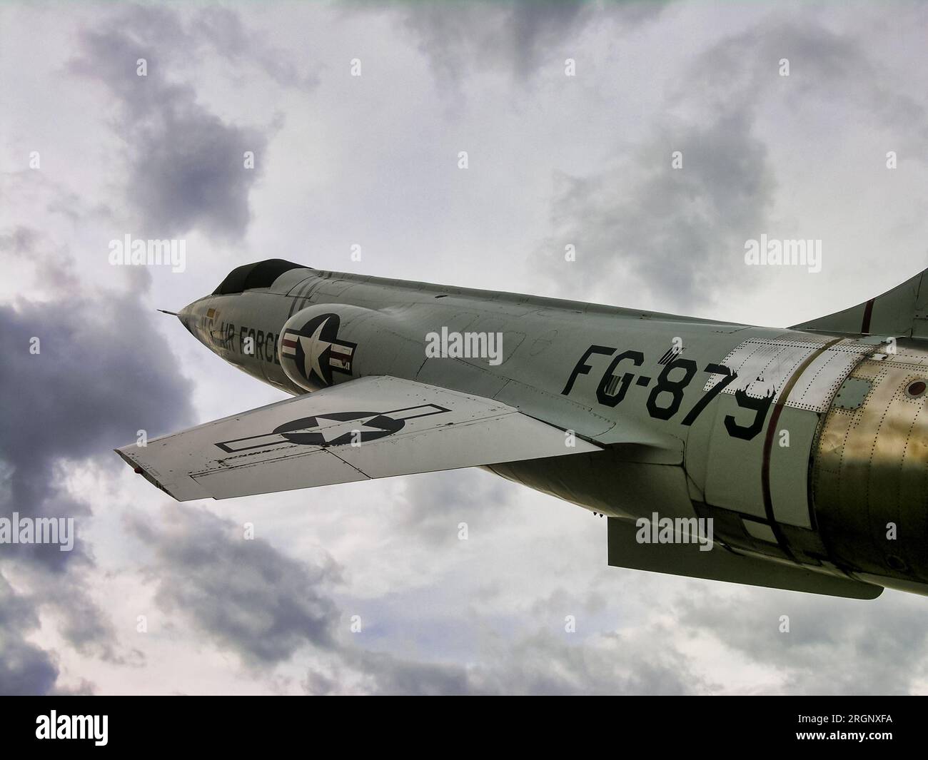 A Lockheed F-104 Starfighter fighter jet is on display at the National Museum of the United States Air Force in Dayton, Ohio. Stock Photo