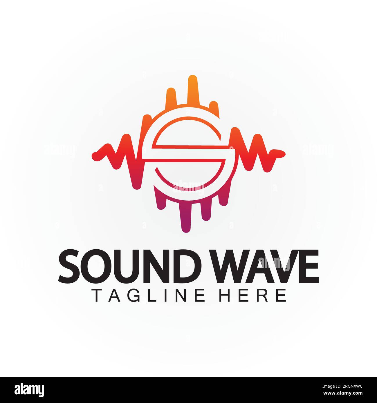 Sound Wave Logo Design Template Graphic by Muhammad Rizky Klinsman ·  Creative Fabrica