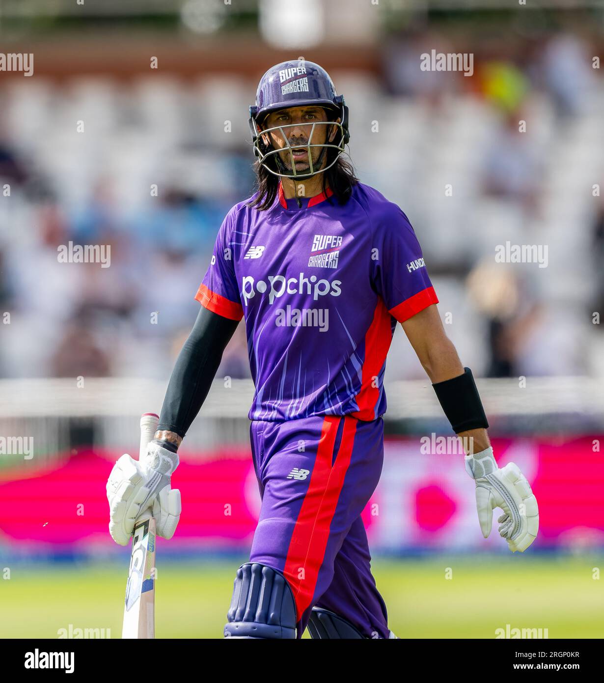 David Wiese of Northern Superchargers in The Hundred between Trent Rockets and Northern Superchargers Stock Photo